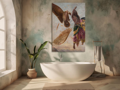 Raja Ravi Varma canvas wall art, ready to hang