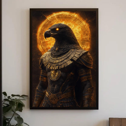 Horus Canvas Print, Egyptian God Artwork, Mythology Wall Art Decor