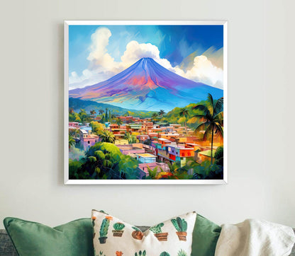 El Salvador Canvas Print – Mountain Wall Art | Gallery Wrap, Large Custom Size - Antarmada