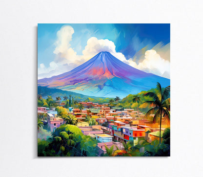 El Salvador Canvas Print – Mountain Wall Art | Gallery Wrap, Large Custom Size - Antarmada