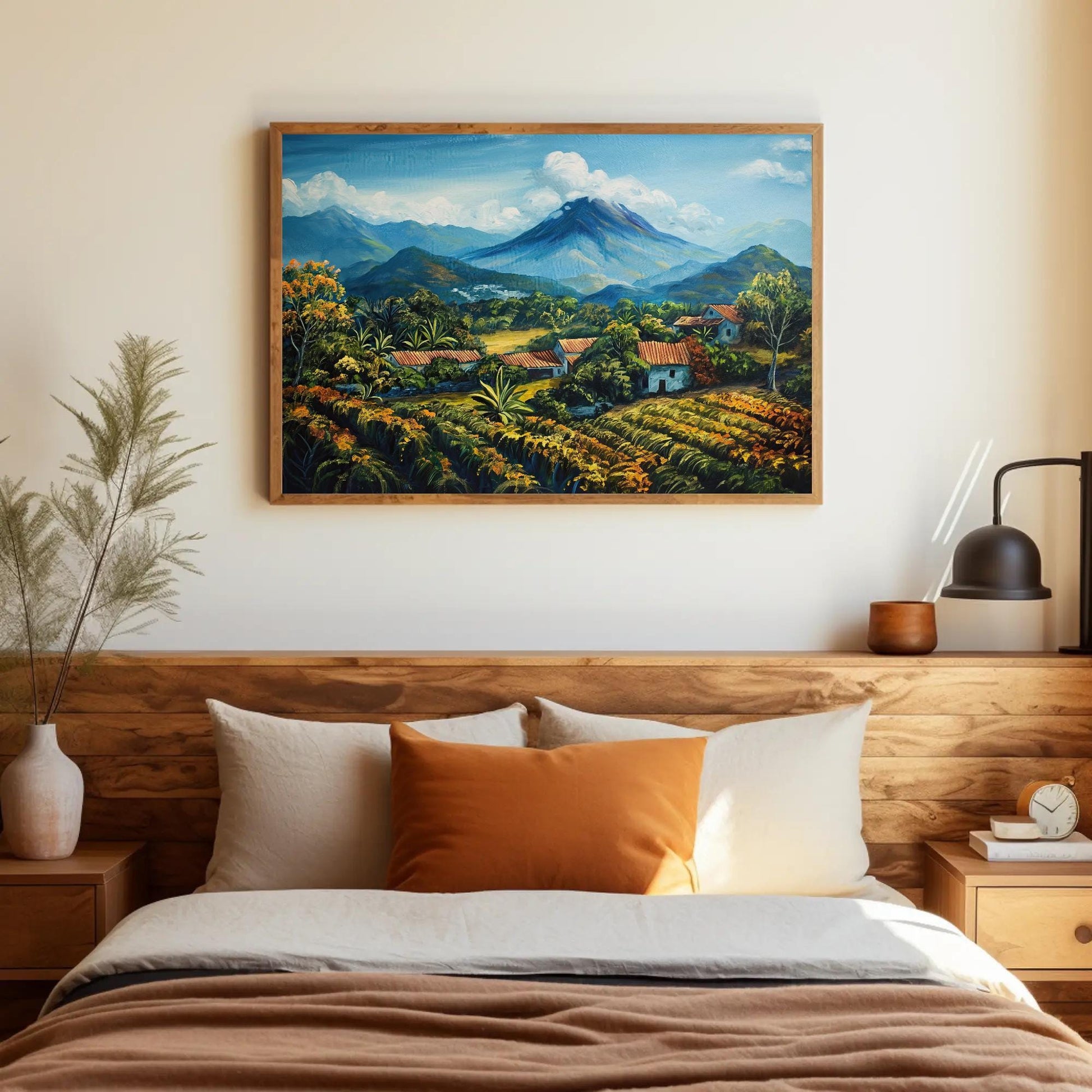 El Salvador Landscape , Volcano Country canvas wall art shown in a styled room (view 2)