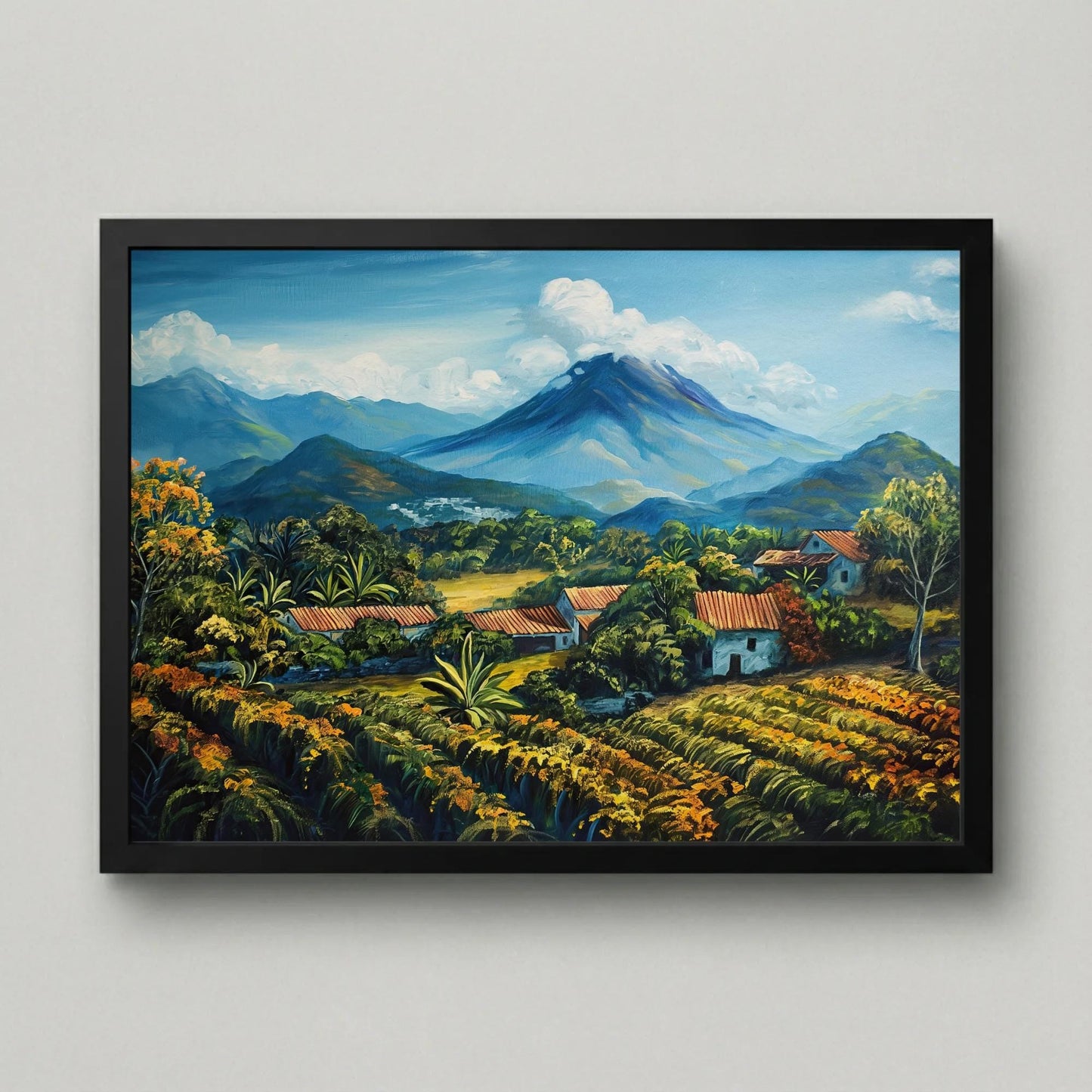 El Salvador Landscape , Volcano Country canvas wall art shown in a styled room (view 5)
