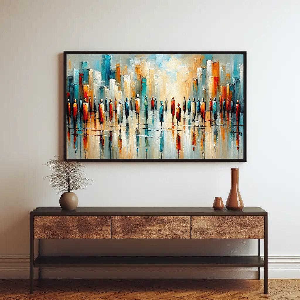 African American canvas wall art shown in a styled room (view 2)