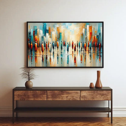 African American canvas wall art shown in a styled room (view 2)
