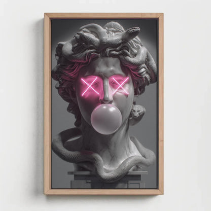 Medusa canvas wall art shown in a styled room (view 2)