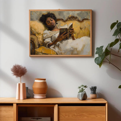 Vintage vintage canvas wall art, ready to hang