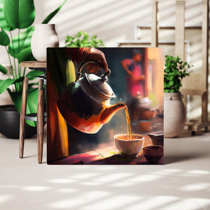 Chai Tea Art canvas wall art, gallery-wrapped or framed