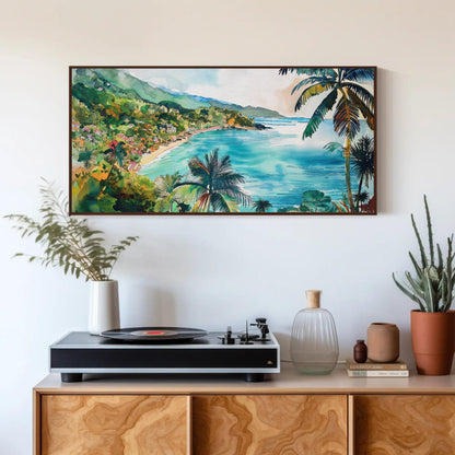 Watercolor watercolor canvas wall art, ready to hang