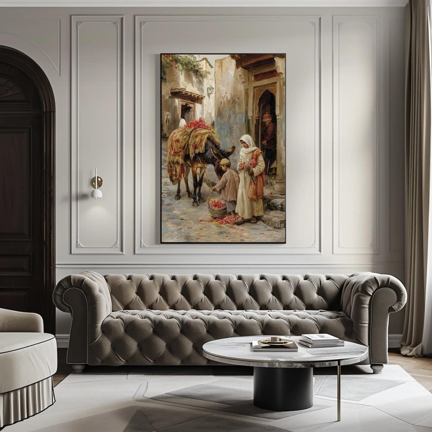 Arabian Street canvas print, premium giclée wall art