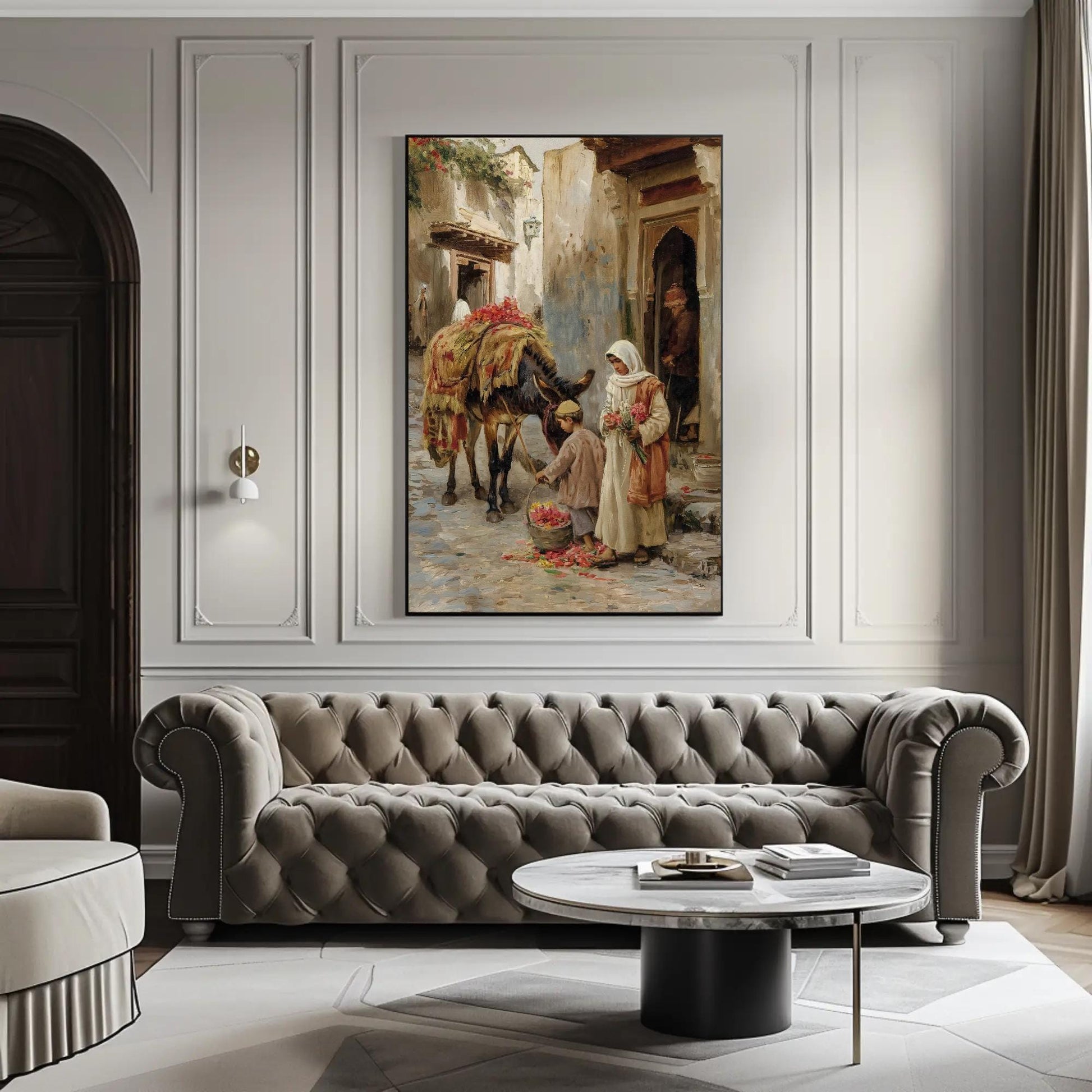 Arabian Street canvas print, premium giclée wall art