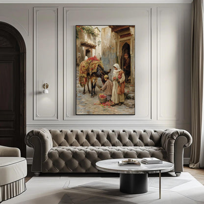 Arabian Street canvas print, premium giclée wall art
