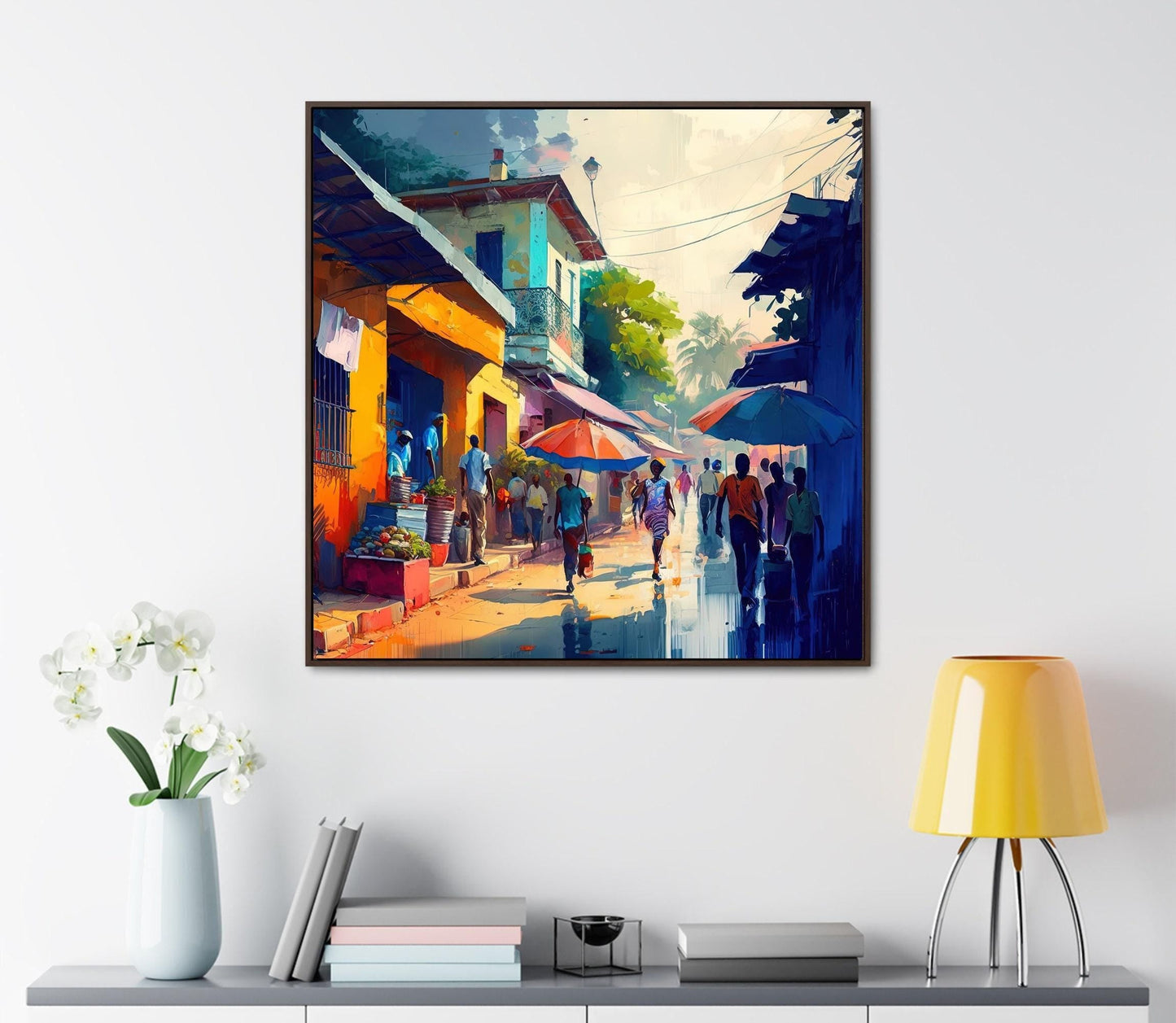 Haitian Canvas Print – Colorful Caribbean Wall Art | Museum-Grade Gallery Wrap - Antarmada