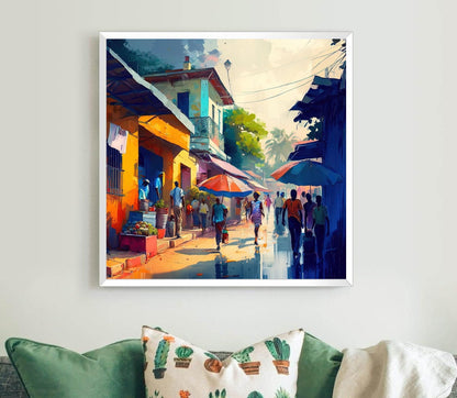 Haitian Canvas Print – Colorful Caribbean Wall Art | Museum-Grade Gallery Wrap - Antarmada