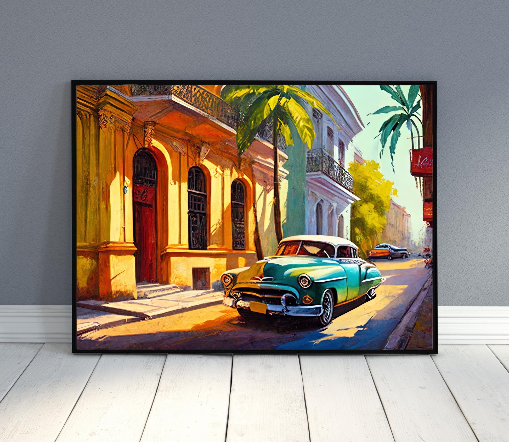 Havana Canvas Print – Vintage Cuban Art on Museum-Grade Gallery Wrap Canvas - Antarmada