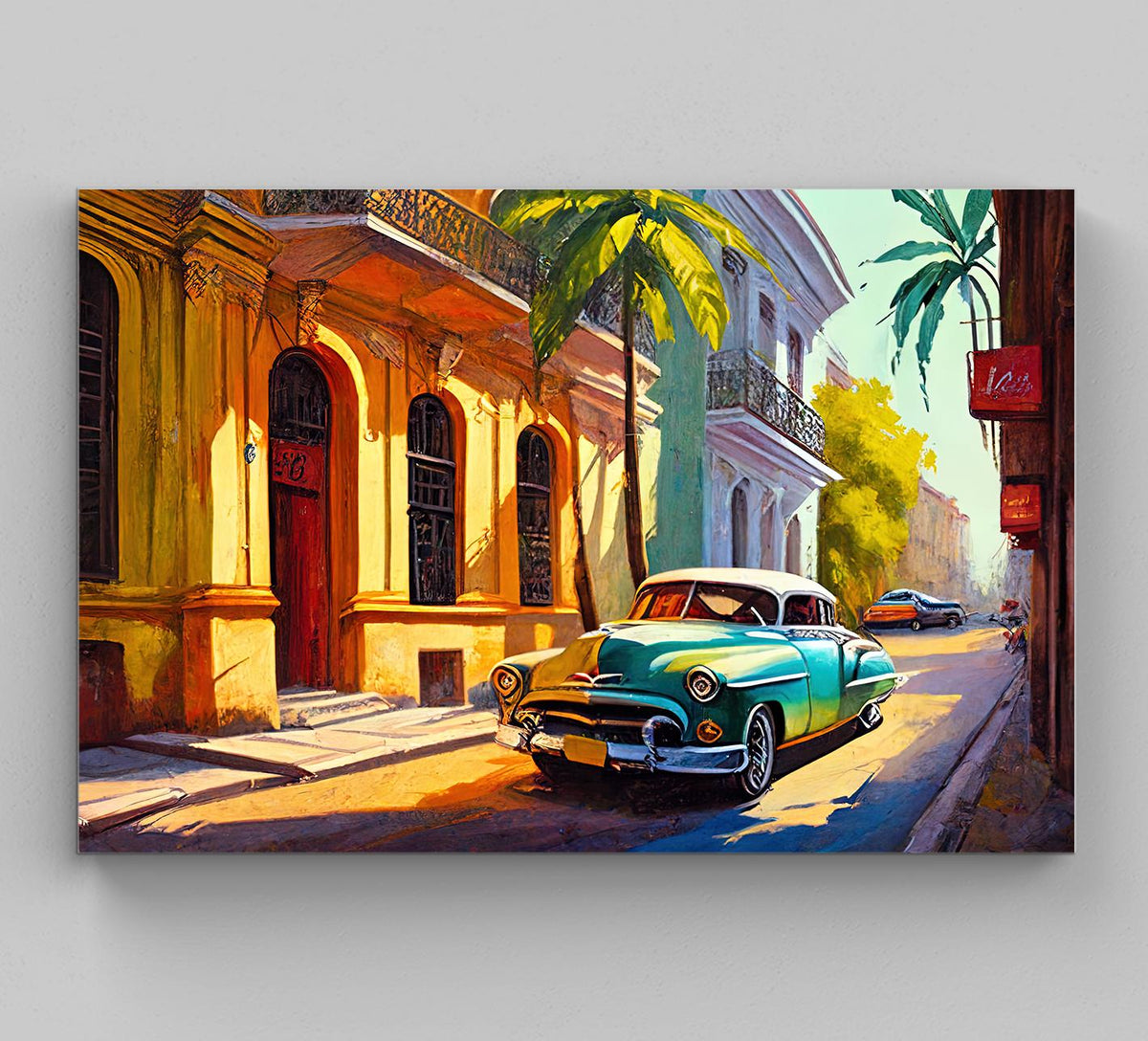 Havana Canvas Print – Vintage Cuban Art on Museum-Grade Gallery Wrap Canvas - Antarmada