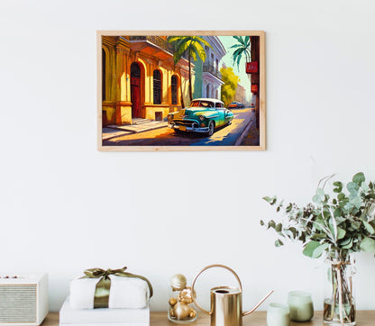 Havana Canvas Print – Vintage Cuban Art on Museum-Grade Gallery Wrap Canvas - Antarmada