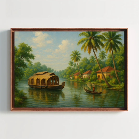 Kerala backwaters canvas print