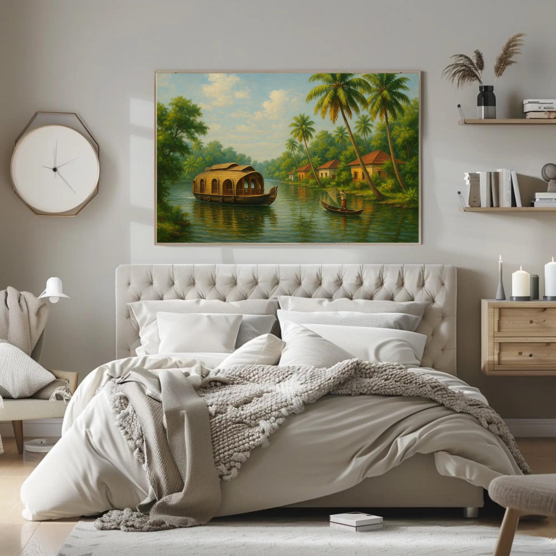 Kerala backwaters canvas print