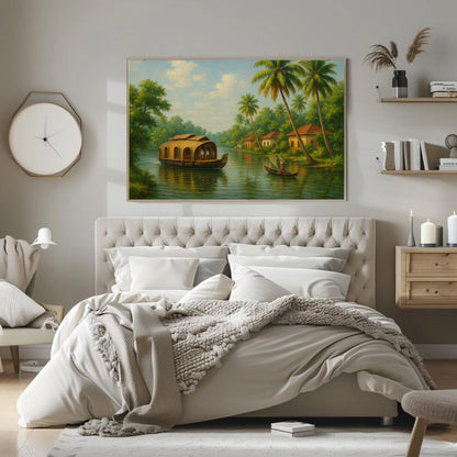 Kerala backwaters canvas print