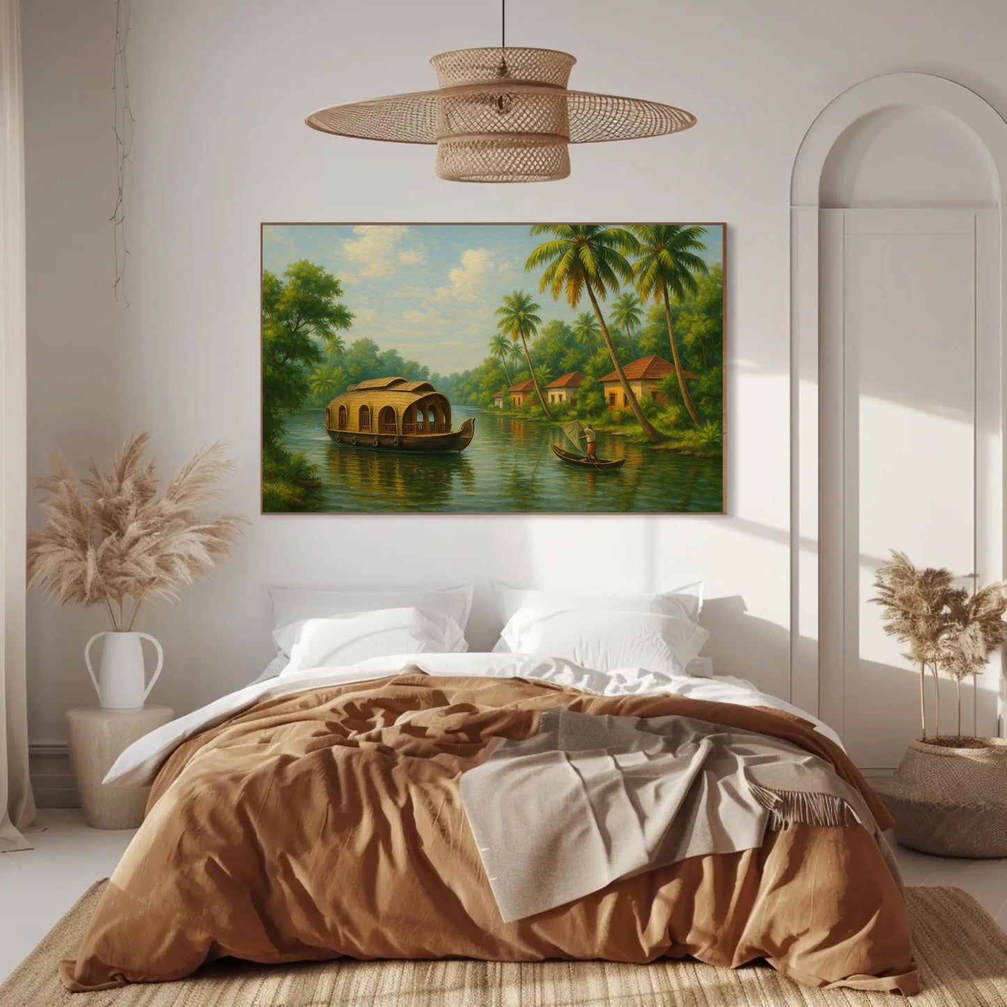 Kerala backwaters canvas print