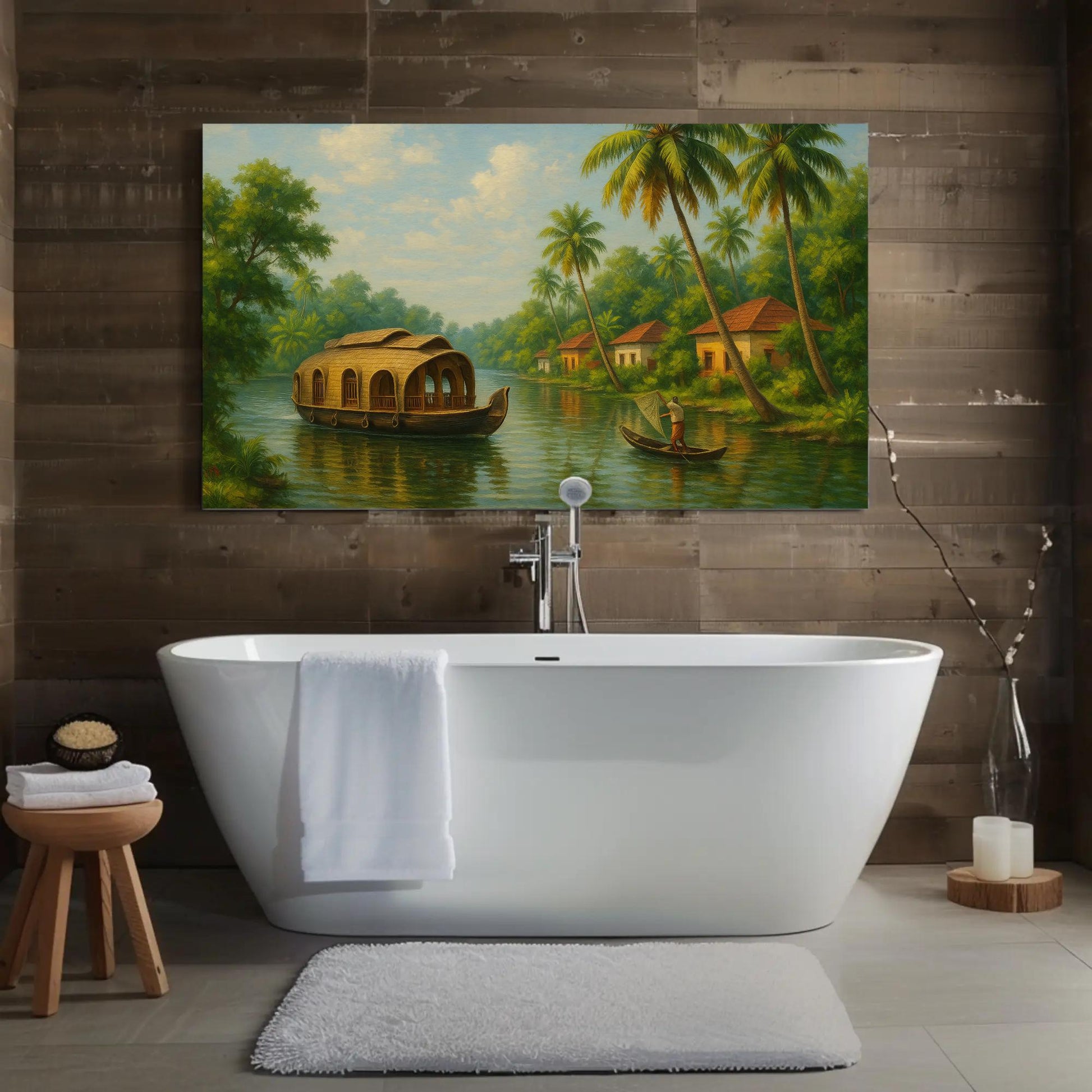 Kerala backwaters canvas print
