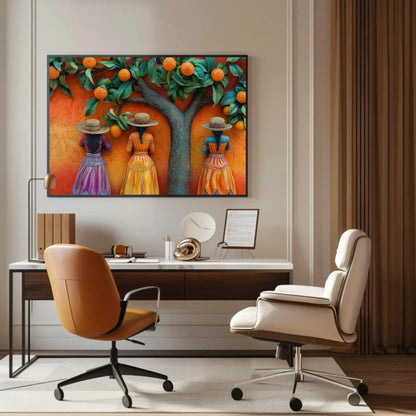 Mexican 3D illusion Wall Car Large Canvas Decor Mexico Art Mexican Woman Wall Decor Mexican Art Ready To Hang Wall Art – Canvas Print