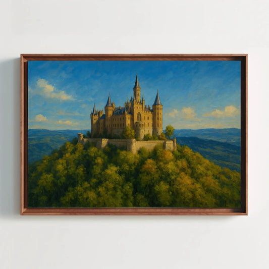 Hohenzollern Castle Germany Canvas Print Majestic Hilltop Fortress Wall Art for Fantasy and European Architecture Decor Wall Art – Canvas Print