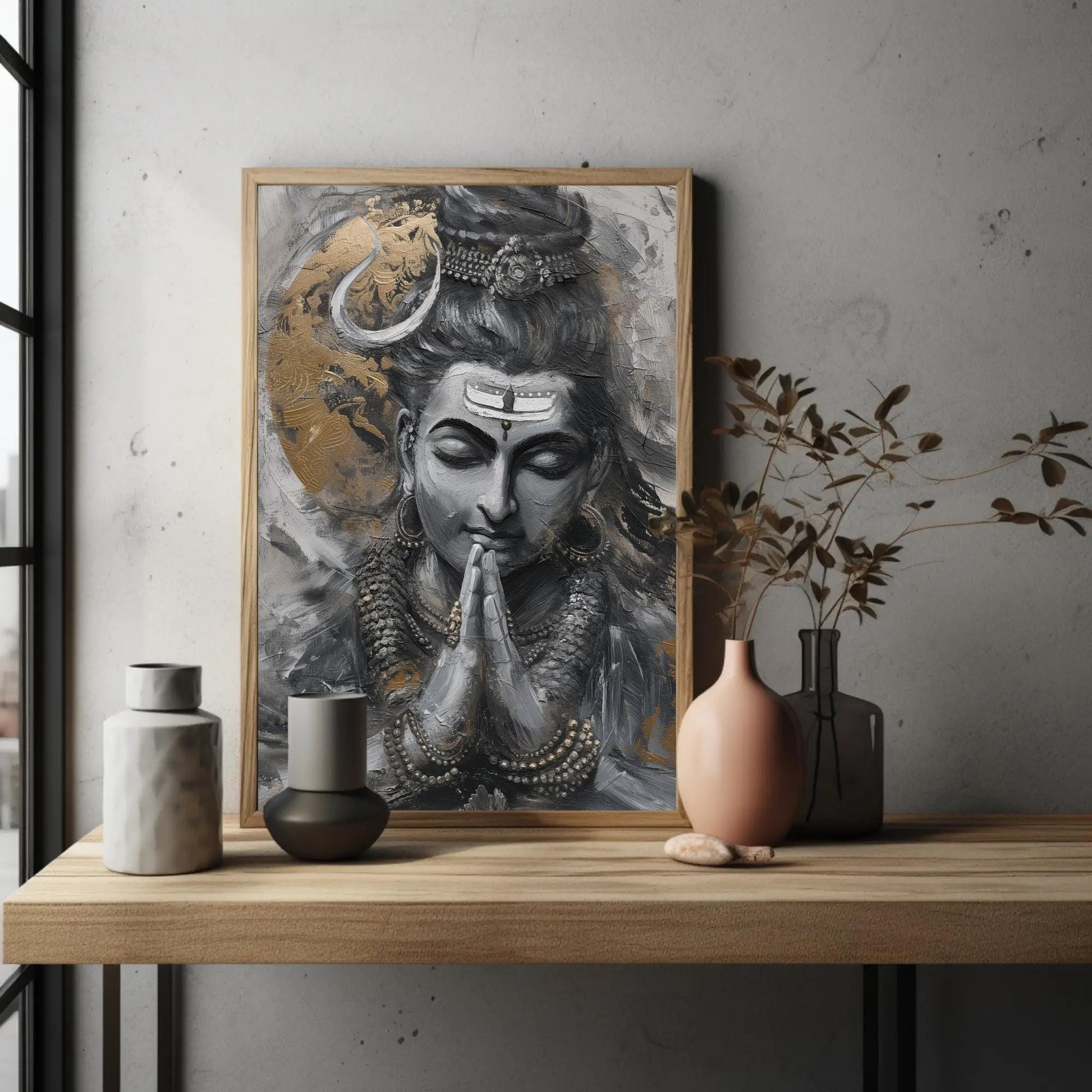 Shiva Hindu God Painting