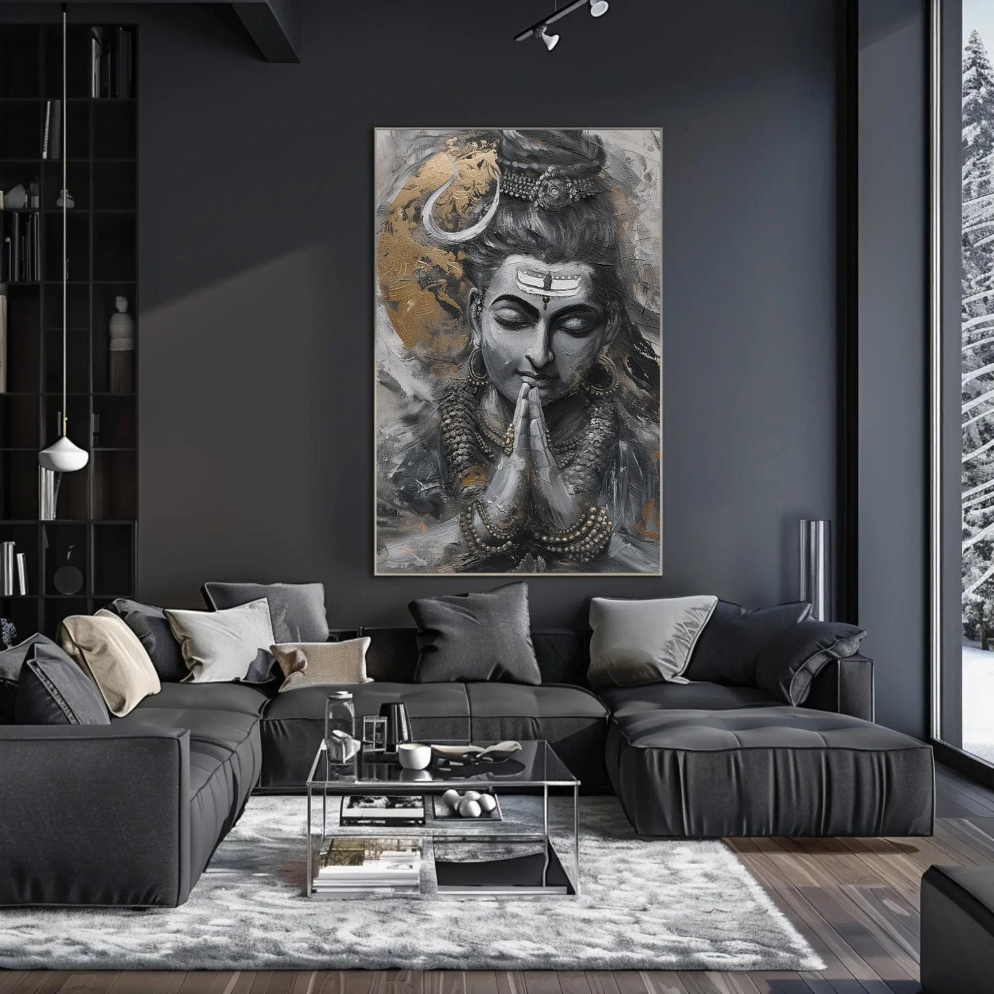 Shiva Hindu God Painting