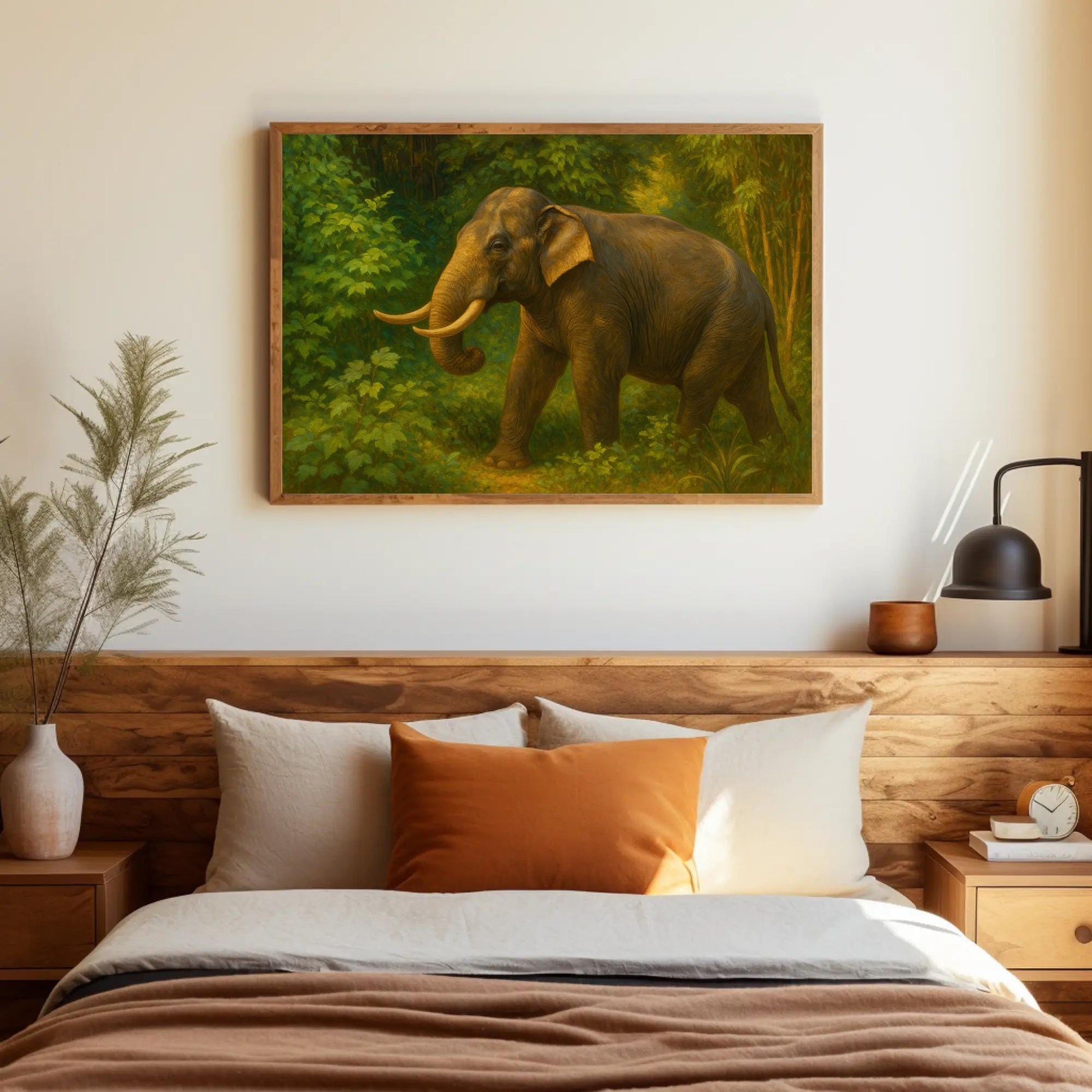 Indian Elephant Forest Scene