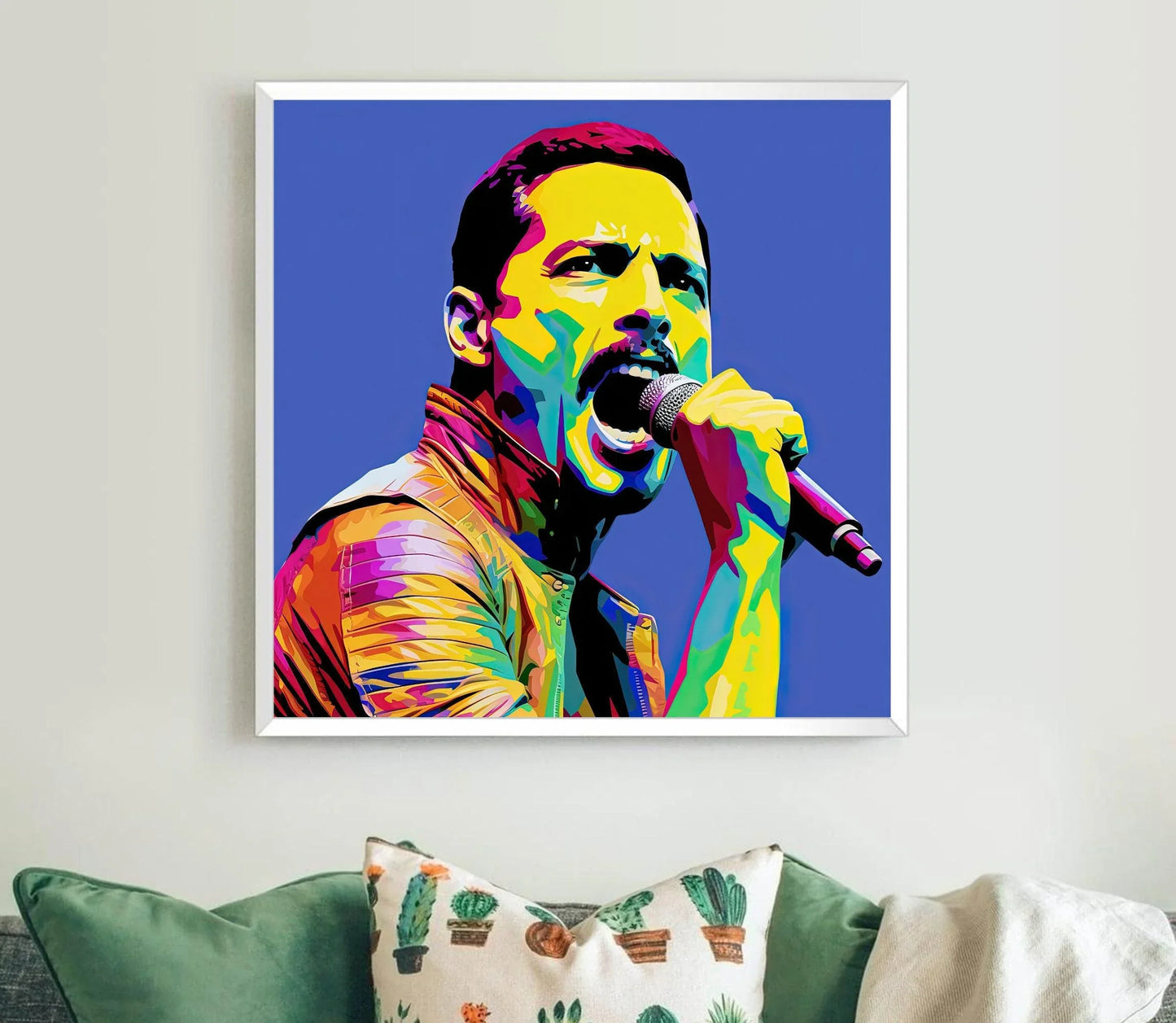 Freddie Mercury Pop Art - Freddie Mercury Framed Poster - Freddie Mercury Canvas Wall Art - Freddie Mercury Poster - Ready to Hang Decor Wall Art – Canvas Print