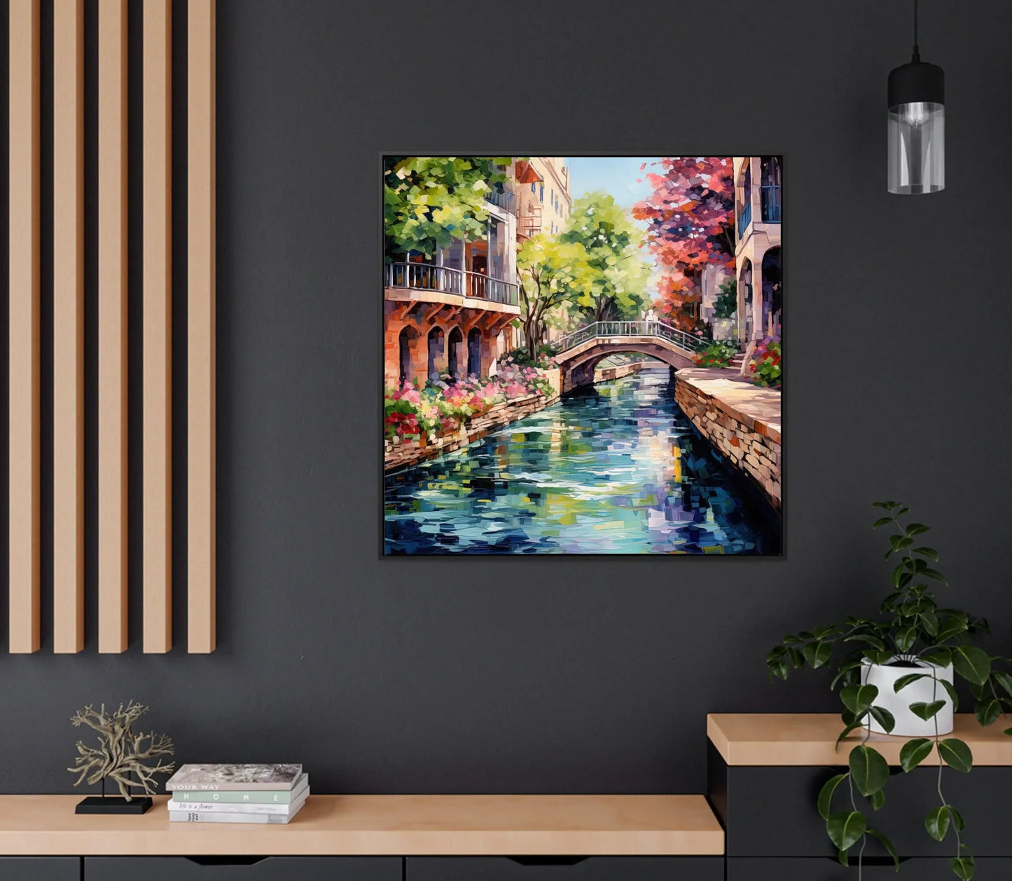 San Antonio Texas Art Print, San Antonio Art, San Antonio Poster, San Antonio Painting, San Antonio Print Wall Art – Canvas Print