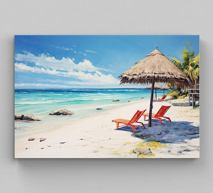 Isla Holbox Wall Art, Large Canvas Print, Isla Holbox Poster, Isla Holbox Painting, Isla Holbox Print, Mexico Travel Art, Mexican Gift Wall Art – Canvas Print
