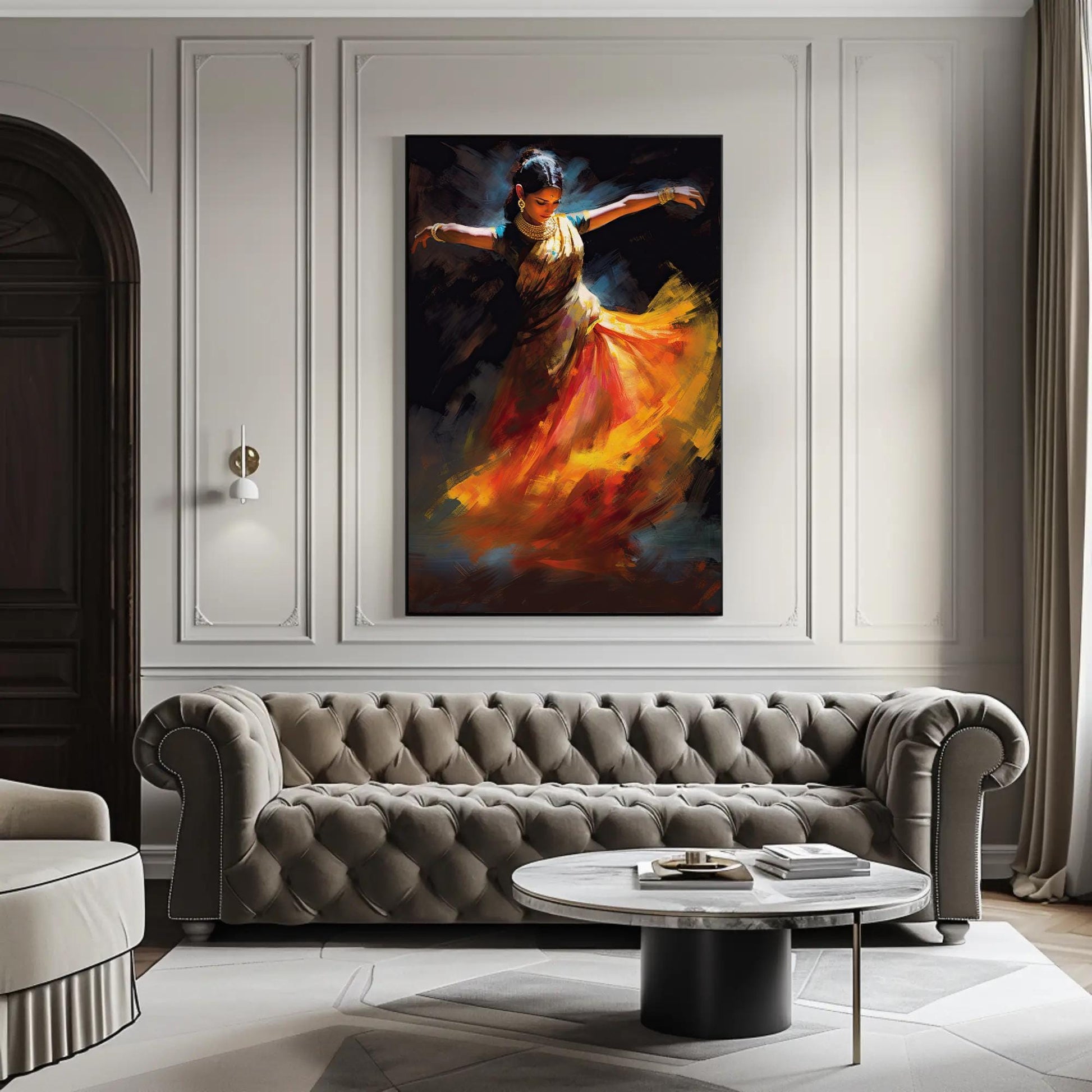 Indian Girl Painting