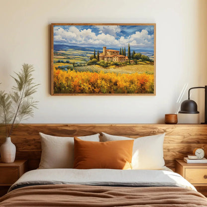 Tuscany Landscape Painting Canvas Print - Italian Wall Art Home Decor - Italy Canvas Wall Art - Framed Canvas Wall Art – Canvas Print