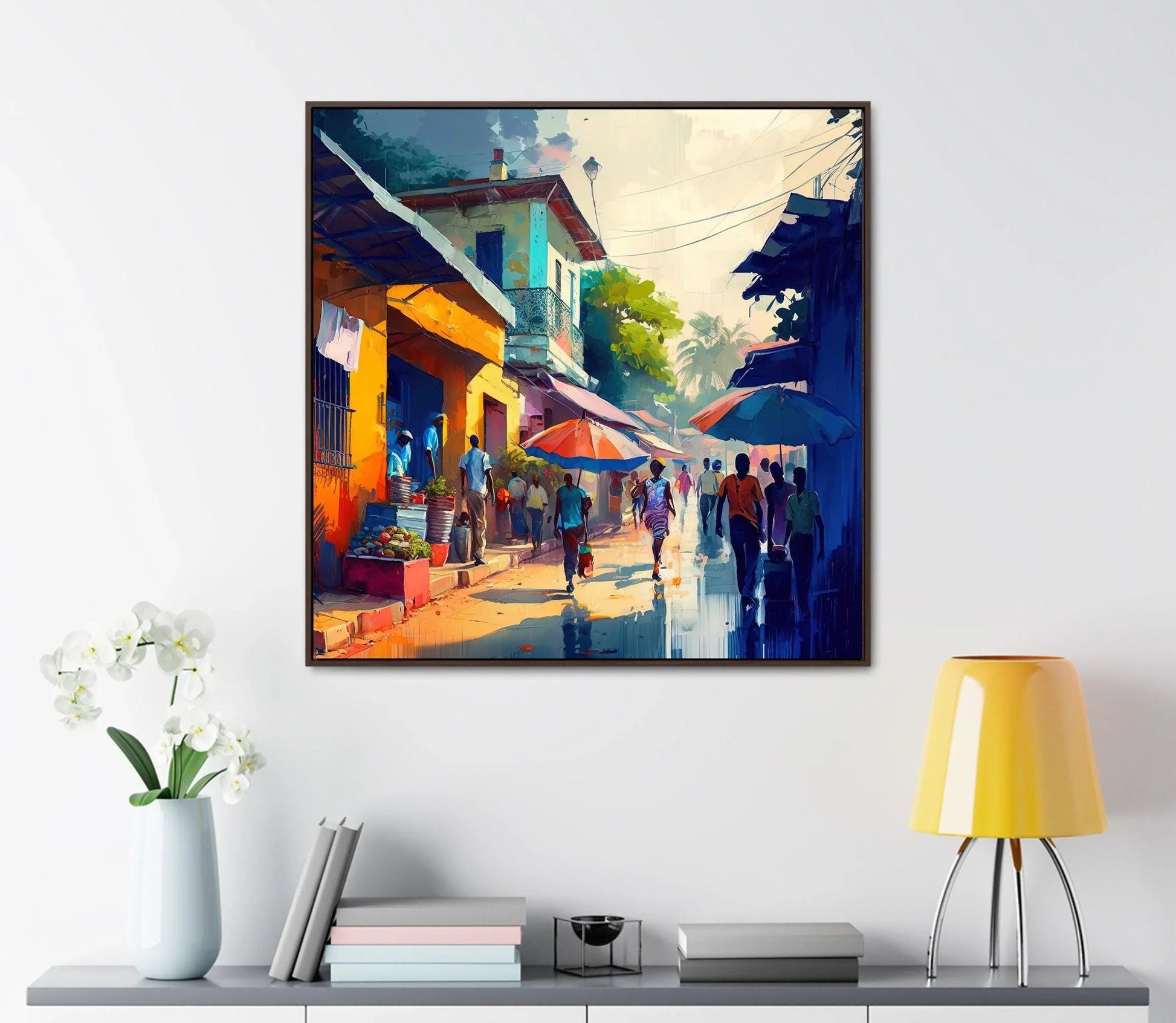Haiti Street Art Print, Haitian Art, Haitian Oil Painting, Haitian Art Prints, Haitian Home Decor, Haitian Print, Wall Art Wall Art – Canvas Print