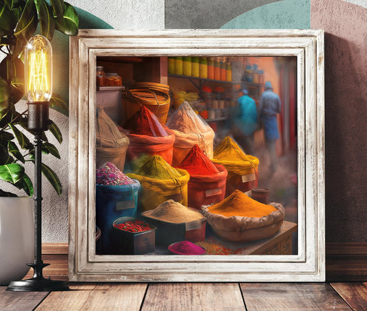 Persian Spice Art, Kitchen Art, Persian Spice Art, Iranian Art, Iranian Spice Art, Iranian Wall Art, Middle Eastern Art, Spice Posters Wall Art – Canvas Print