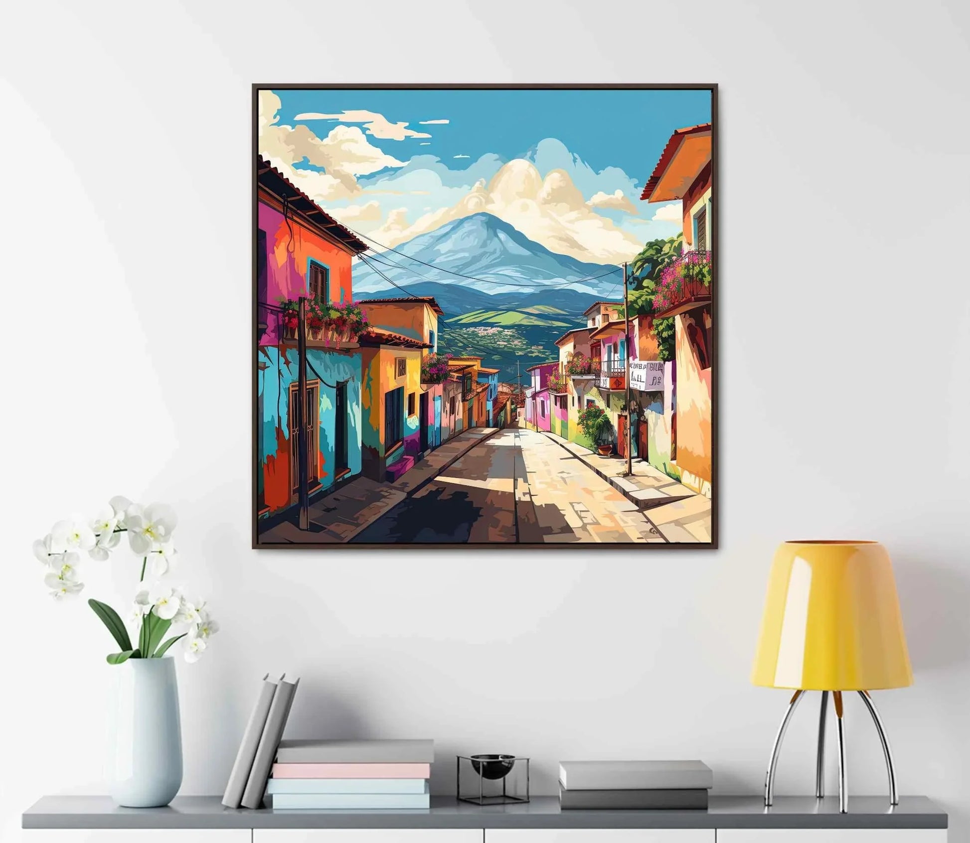 Guatemala Art Painting | Guatemalan Town | Guatemala Wall Art | Guatemalan Decor Prints | Guatemala Home Decor | Guatemala Canvas Prints Wall Art – Canvas Print