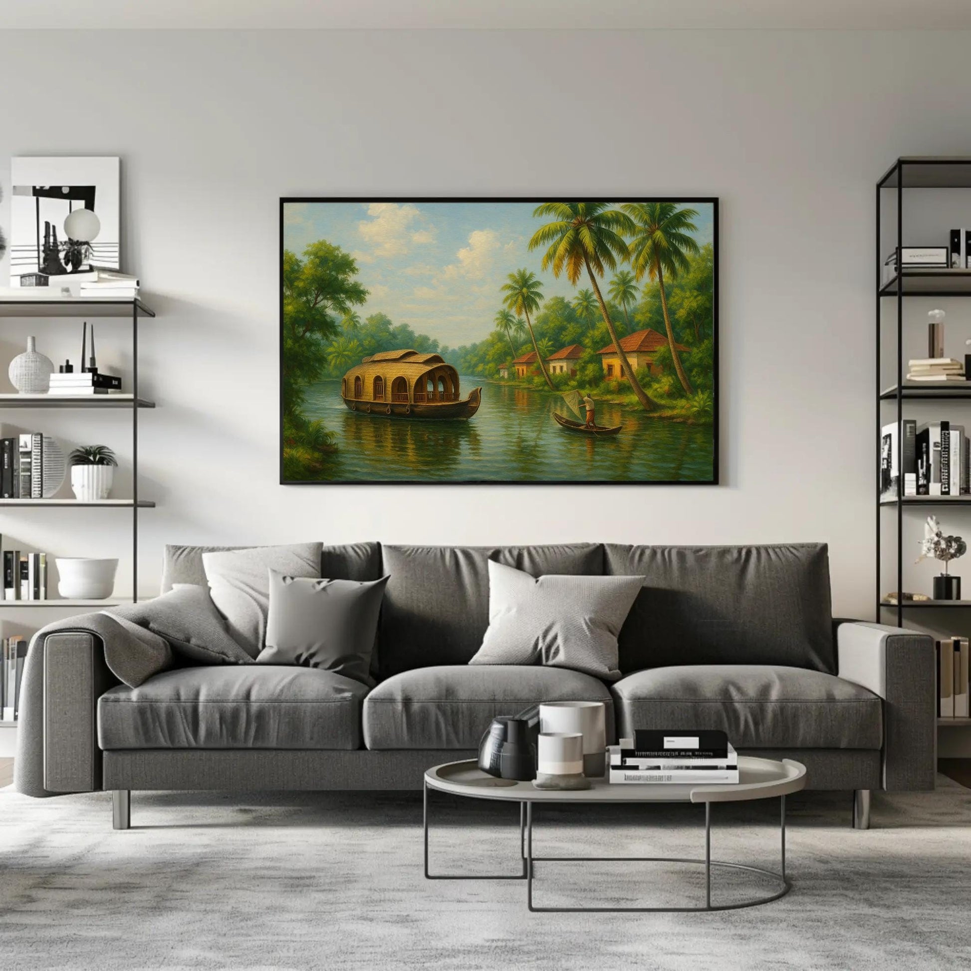 Kerala backwaters canvas print