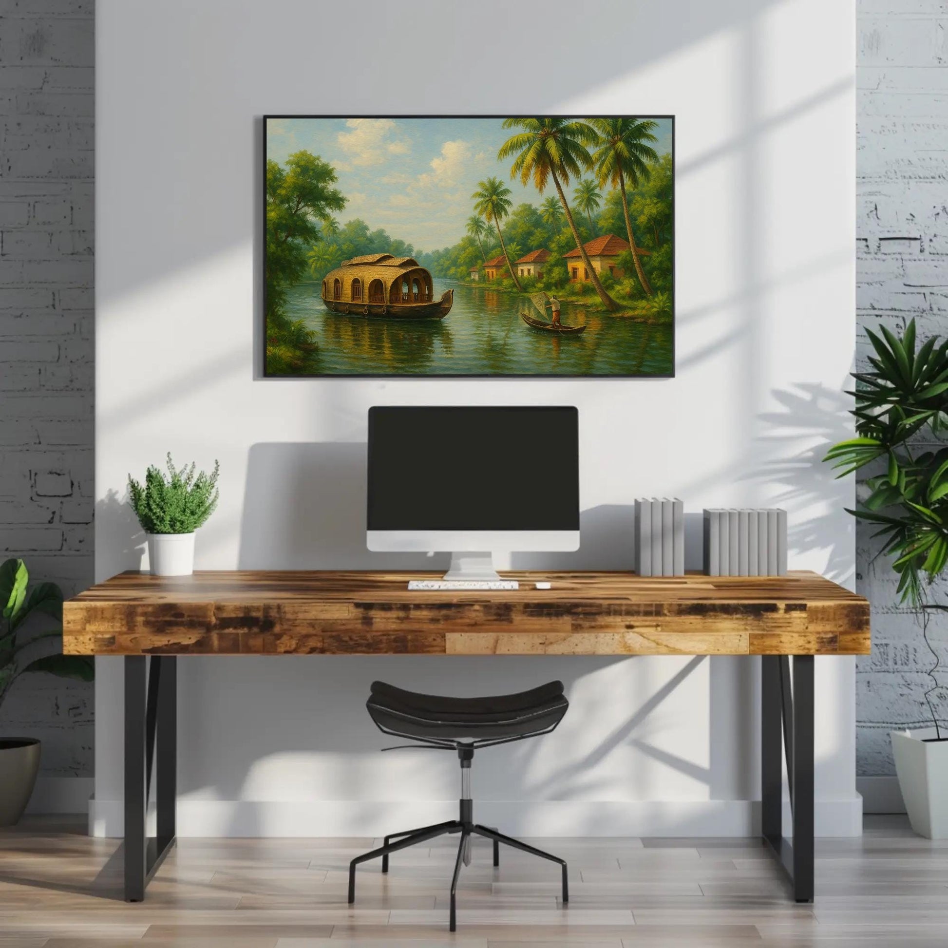 Kerala backwaters canvas print