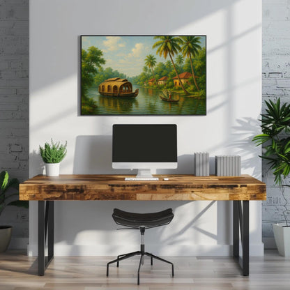 Kerala backwaters canvas print