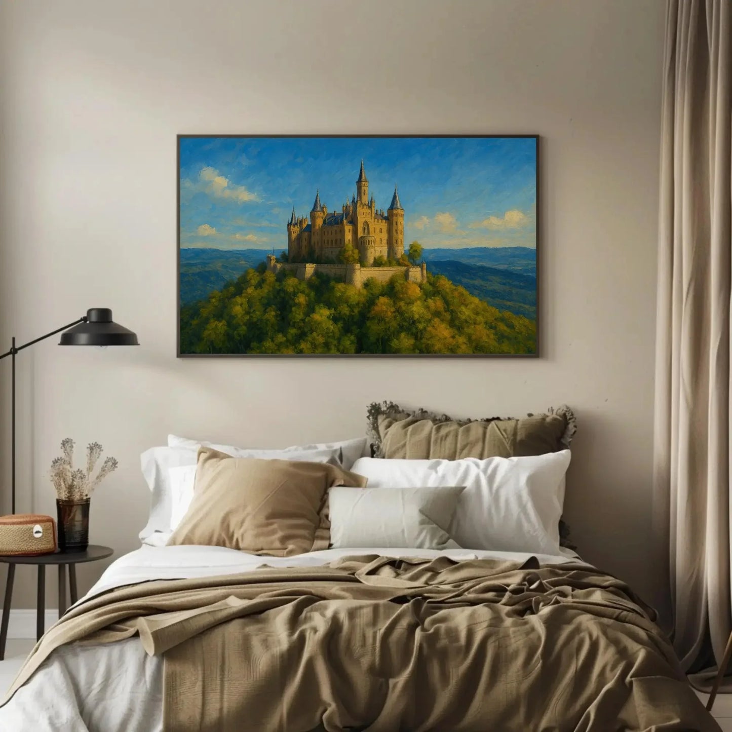 Hohenzollern Castle Germany Canvas Print Majestic Hilltop Fortress Wall Art for Fantasy and European Architecture Decor Wall Art – Canvas Print