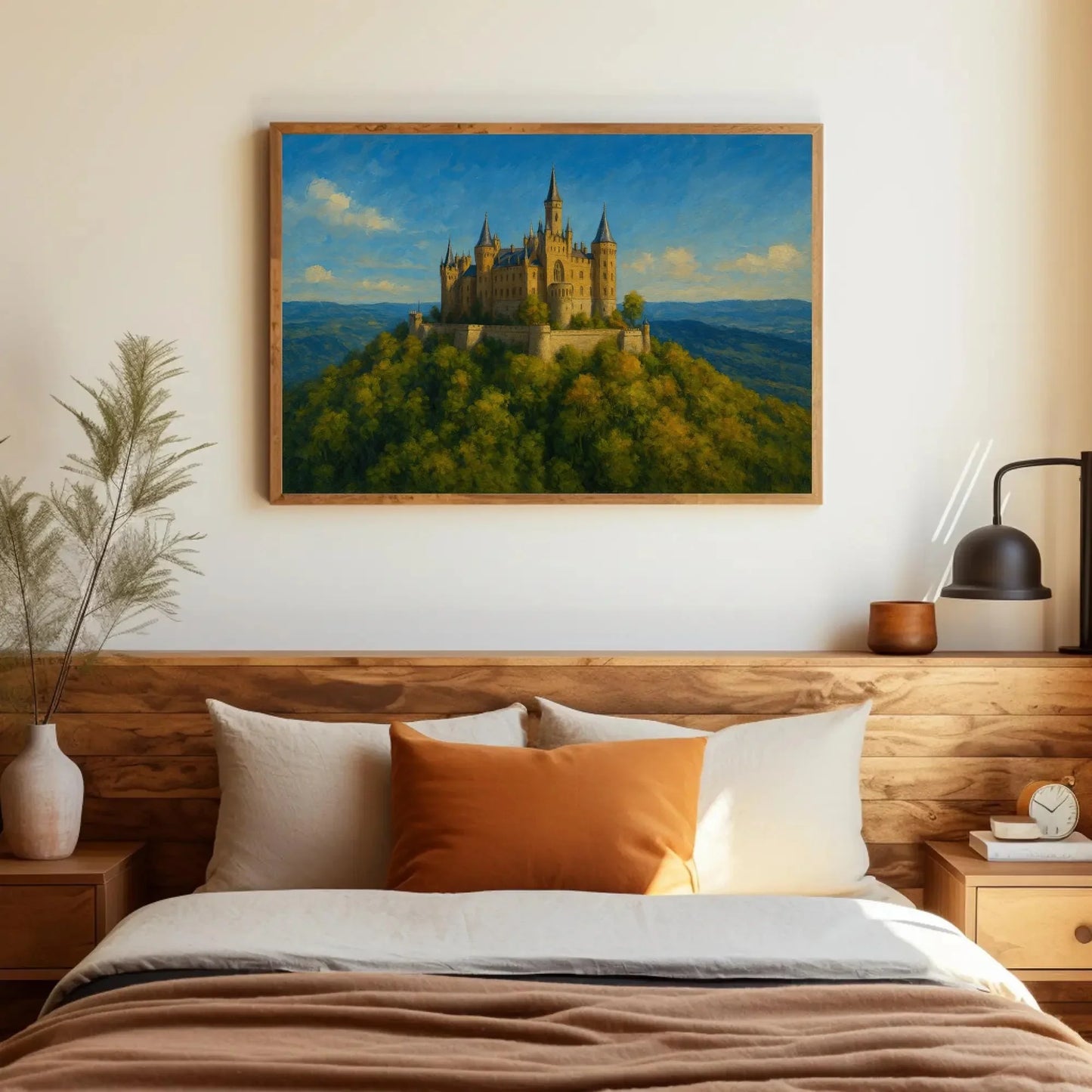 Hohenzollern Castle Germany Canvas Print Majestic Hilltop Fortress Wall Art for Fantasy and European Architecture Decor Wall Art – Canvas Print