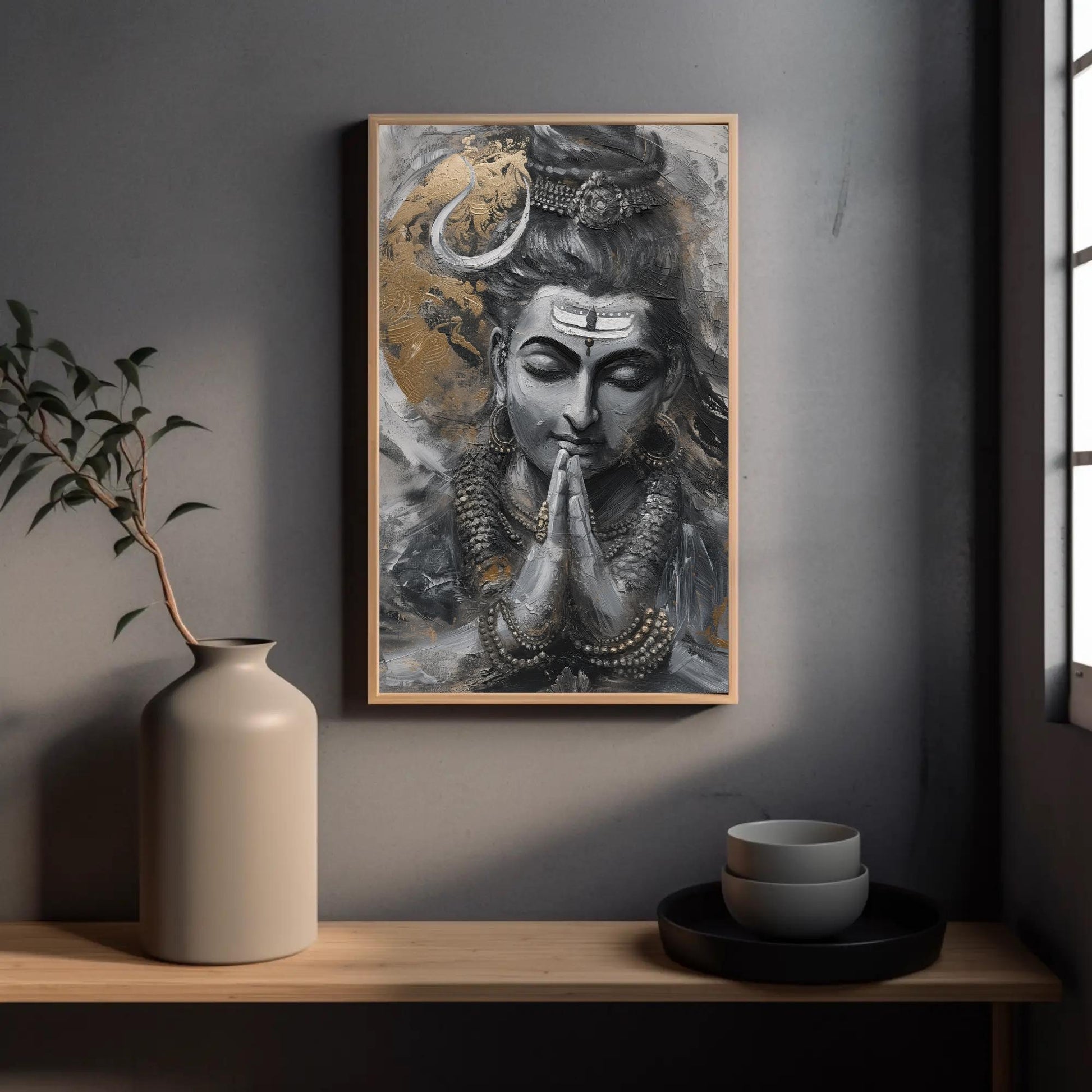 Shiva Hindu God Painting
