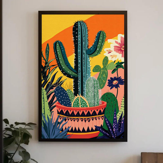Modern Cacti Canvas Print