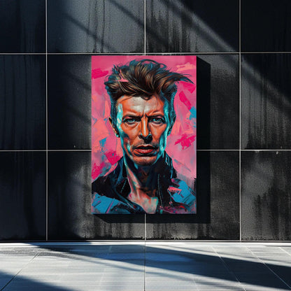David Bowie portrait Canvas Print, David Bowie Painting, David Bowie Canvas Wall Art, David Bowie Wall Art, Ready to Hang Wall Art – Canvas Print
