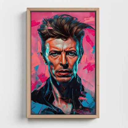 David Bowie portrait Canvas Print, David Bowie Painting, David Bowie Canvas Wall Art, David Bowie Wall Art, Ready to Hang Wall Art – Canvas Print