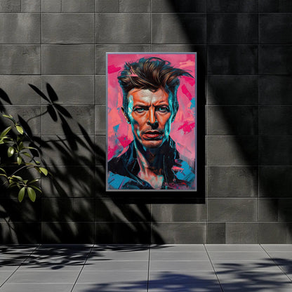 David Bowie portrait Canvas Print, David Bowie Painting, David Bowie Canvas Wall Art, David Bowie Wall Art, Ready to Hang Wall Art – Canvas Print