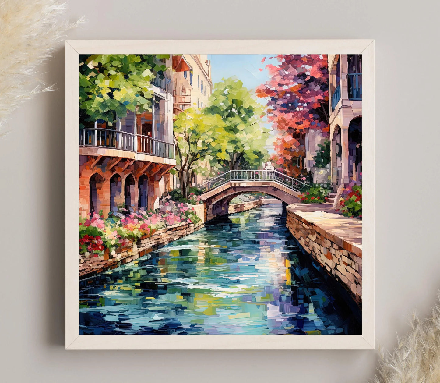 San Antonio Texas Art Print, San Antonio Art, San Antonio Poster, San Antonio Painting, San Antonio Print Wall Art – Canvas Print