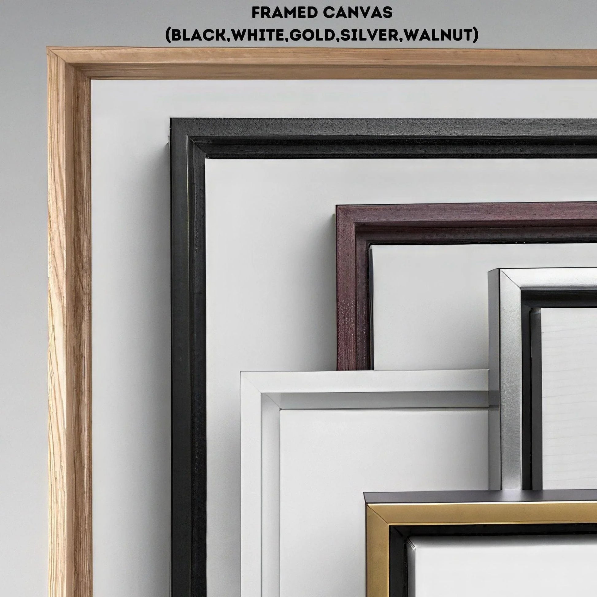 Golden Glimpse: A Portrait of Mystery and Splendor Framed Canvas Luxurious Home Decor, Hall Way Print, Rich Room Wall Art, Golden Print Wall Art – Canvas Print